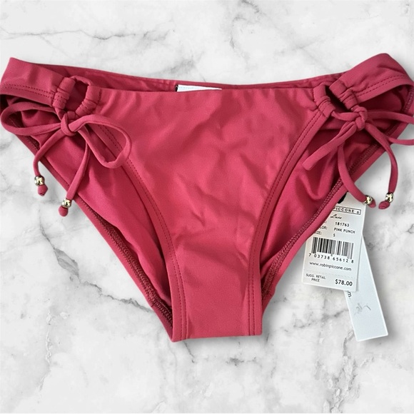 Robin Piccone Women's Pink Swim Bottom sz S NWT 010 - Picture 1 of 2